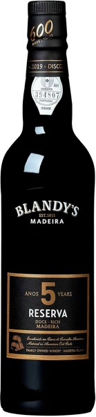 Blandys Madeira, 5 Year Old Rerserva ehemals Alvada